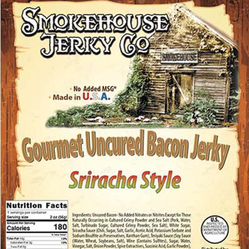 Sriracha Style Bacon Jerky